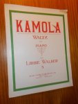 WALKER, LIBBIE, - Kamola Waltz for piano.