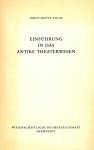 Blume, Horst-Dieter - Einführung in das antike Theaterwesen