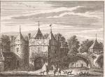 Kopergravure door Simon Fokke naar Jan de Beijer - Bemmel 35.  't slot Kinkelenburg bij Bemmel. 36. Voor Poort van 't slot Doornenburg bij Bemmel. 1742