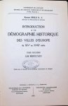 Roger Mols S. J. - Introduction a la démographie historique des villes d'Europe du XIVe au XVIIIe siècle  Tome deuxième les résultats