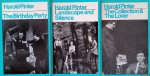 Pinter, Harold - 3x Methuen Modern Plays: 1) The Birthday Party; 2) Landschape and Silence; 3) The Collection & The Lover (3 volumes)