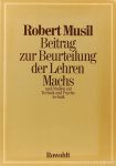 MACH, E., MUSIL, R. - Beitrag zur Beurteilung der Lehren Machs und Studien zur Technik und Psychotechnik. MACH, E., MUSIL, R. - Beitrag zur Beurteilung der Lehren Machs und Studien zur Technik und Psychotechnik.