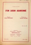 Goeyens, Ferdinand: - Le jardin abandonné. Texte de Jeanne Busschaert