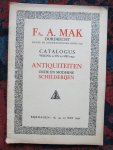  - Catalogus ANTIQUITEITEN / OUDE EN MODERNE SCHILDERIJEN 18, 19, 20 mei 1940