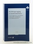 Vos, Pieter. - Kredietopvraging en insolventierisico; overlevingskansen van bedrijven in financiële moeilijkheden en de Faillissementswet.