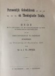 Jonker, A.J.Th. - Persoonlijk geloofsleven en theologische studie [...] Groningen P. Noordhoff Groningen