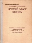 Leendertse, M.J. en Tazelaar, Dr. C. - Letterkundige studiën III I. Dichters na 1880 (Boutens / Albert Verwey / Jacob Israël de Haan / Martinus Nijhoff)