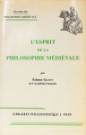 GILSON, É. - L'esprit de la philosophie médiévale.