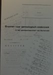 Crebolder, Gerjan. / Ryckbosch, Frieda. / Veldhuizen, Dick. (samenstellers) - Bronnen voor genealogisch onderzoek in de gemeentearchief van Barneveld.