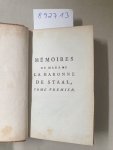 De Launay, Marguerite (Baronne De Staal): - Mémoires De Madame La Baronne De Staal : Tome Premier :