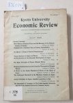 Kyoto University: - Kyoto University Economic Review : (Memoirs of the Department of Economics in the Imperial University of Kyoto : (Volume I /  Number 1 : July 1926) :