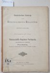 Rheinschiffs-Register-Verband (Hrsg.): - Statistischer Auszug aus dem Rheinschiffs-Register : 9. Ausgabe :