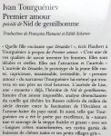 Tourguéniev, Ivan - Premier amour (précédé de Nid de gentilhomme) (Préface de Françoise Flamant) (FRANSTALIG)