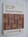 Pappas, James L., Brigham, Eugene F. and Hirschey, Mark - Managerial Economics.