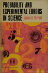 PARRATT, L.G. - Probability and experimental errors in science. An elementary survy.