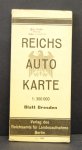 MAP Germany. - Reichs-Auto-Karte. Blatt DRESDEN (Massstab) 1:300000.