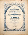 Beethoven, Ludwig van: - [Op. 46; Arr.] Beethoven`s Adelaide für das Pianoforte übertragen von F. Liszt