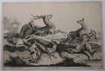 LAUWERS, CONRAD, - Dogs hunting deer