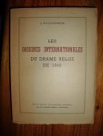 Wullus-Rudiger, J. - Les origines internationales du drame Belge de 1940