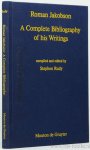 JAKOBSON, R., RUDY, S., (ED.) - Roman Jakobson 1896-1982. A complete bibliography of his writings.