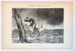 Braakensiek, Johan (1858-1940) - [Original lithograph/lithografie by Johan Braakensiek] De oorlogspartij in Engeland en de oppositie, 13 October 1901, 1 pp.