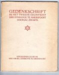 Zwarts, Jac. - Gedenkschrift bij het tweede eeuwfeest der synagoge te Amersfoort. 1727-1927