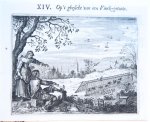 after Venne, Adriaen van de (1589-1662) - XIV. Op't ghesicht van een Vinck-getouw (gezegde: op het vinkentouw zitten).