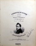 Henselt, Adolphe: - Andante et étude concertante (en Si majeur) pour le pianoforte. Poéme d`amour. op. 3