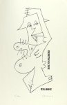 Husa, Pavel. - Exlibris voor Geert v.d. Zee. Husa, Pavel. - Exlibris voor Geert v.d. Zee.