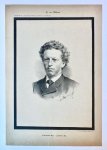 Braakensiek, Johan (1858-1940) - [Original lithograph/lithografie by Johan Braakensiek] Tj. van Holkema, 11 Januari 1891, 1 pp.