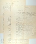 PEE, Julius - Julius Pée - 3 handgeschreven brieven aan Gaston P. De Clerck (1943) 'Lokeren, 7 (15 en 19) Oct. 1943'