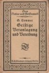 SOMMER, GEORG - Geistige Veranlagung und Vererbung