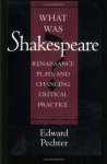 Pechter, Edward - What Was Shakespeare?: Renaissance Plays and Changing Critical Practice