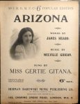 Gideon, Melville: - Arizona. Words by James Heard
