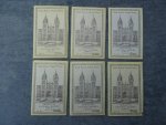 N.n.. - British Museum (Natural History). Mediaeval Natural History. Series no. 1-6. 6x5 cards.