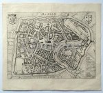GUICCIARDINI, LUDOVICO, - Map of Haarlem
