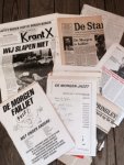  - De Morgen. Documentatie/ knipsels aangaande faillissement van deze krant