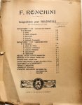 Ronchini, F.: - Compositions pour violoncelle avec accompagnement de piano. Élévation Ronchini, F.: - Compositions pour violoncelle avec accompagnement de piano. Élévation
