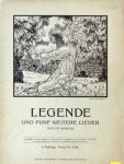 Semper, Fr.: - Legende und fünf weitere Lieder... 1. Auflage