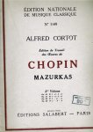 Chopin Frederic Alfred Cortot - Mazurka