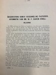  - Beschrijving eener verzameling papieren afkomstig van Mr. W.F. Baron Roell.