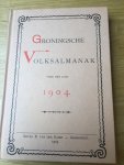 Feith, J. A. - Groningsche Volksalmanak voor het jaar 1904