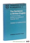Huddleston, Rodney D. - The Sentence in Written English. A Syntactic Study Based on a Analysis of Scientific Texts.