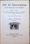 Collectif - Art et Décoration  Revue Mensuelle d'Art Moderne  Juillet- Décembre 1900  Tome VIII