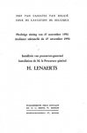LENAERTS Herman, Procureur-generaal - Plechtige zitting van 27 november 1990. Installatie van procureur-generaal Herman Lenaerts.