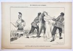 Braakensiek, Johan (1858-1940) - [Original lithograph/lithografie by Johan Braakensiek] De vredesvorst op het oorlogspad, 14 Februari 1904, 1 pp.