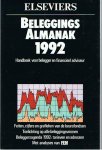 Post, dr JG (hoofdredacteur) - Elseviers Beleggings Almanak 1992 - handboek voor belegger en financieel adviseur