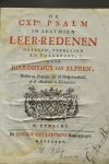 Alberthoma, Robertus - Liederen ter onderwyzing in de stellige, zinnebeeldige, en voorbeeldige godgeleertheid mitsgaders enige geestelyke prenten : verdeelt in vier boeken  waarbij:  Mengeldichten behelzende enige godgeleerde stoffen en vaderlandse geschiedenissen b...