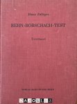 Hans Zulliger - Behn-Rorschach-Test. Textband