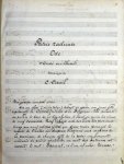 Lecail, Clovis: - [Kopistenabrschift oder Autograph] Patrie radieuse / Ode / d`André van Hasselt / Musique de / C. Lecail